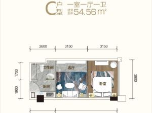 益阳赫山区高新活力城为您提供C户型鉴赏