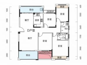 益阳赫山区金广明珠为您提供D户型鉴赏