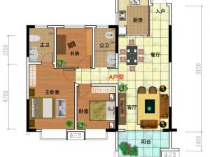 益阳赫山区兰溪中心为您提供A户型鉴赏
