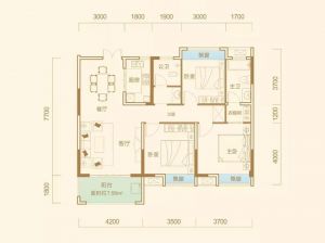 益阳高新区梓湖馨苑为您提供A户型鉴赏