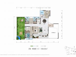 益阳赫山区青春里鑫悦府为您提供2栋C1户型鉴赏