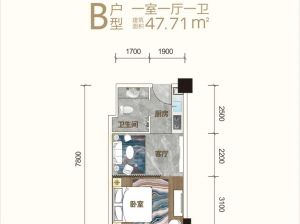 益阳赫山区高新活力城为您提供B户型鉴赏