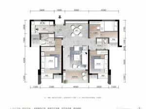 益阳赫山区建工城城市之光为您提供C户型鉴赏