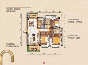 益阳赫山区东城首府为您提供YJ143C户型鉴赏