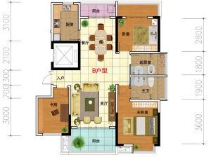 益阳赫山区兰溪中心为您提供B户型鉴赏
