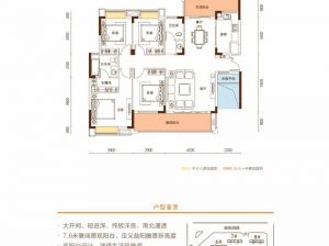 益阳高新区珑樾台为您提供A户型鉴赏