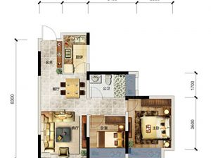 岳阳云溪区未名府为您提供A2户型鉴赏