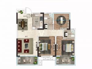岳阳云溪区郡华长郡里为您提供11#B户型鉴赏