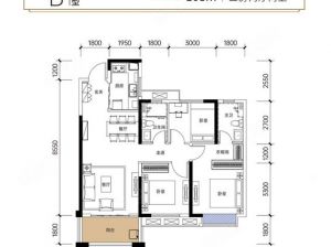 益阳高新区保利时光印象为您提供B户型鉴赏