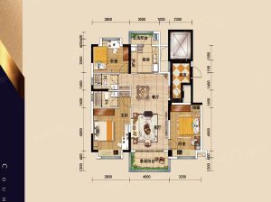 益阳大通湖区大通湖碧桂园为您提供YJ115户型鉴赏