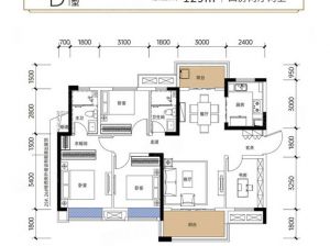 益阳高新区保利时光印象为您提供D户型鉴赏