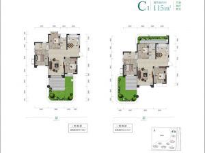 岳阳云溪区福天城为您提供C1户型鉴赏