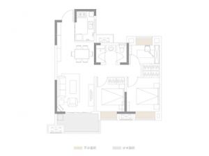 岳阳岳阳楼区环球融创澜岸大观为您提供A户型鉴赏