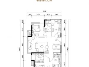岳阳-岳阳县江河颐璟城为您提供D2户型鉴赏