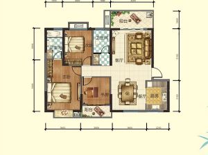 岳阳岳阳楼区中奥名居为您提供A户型鉴赏