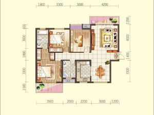 岳阳岳阳楼区恒泰雅园三期为您提供A户型鉴赏