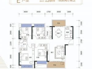 岳阳岳阳楼区宝德麓湖为您提供E户型鉴赏