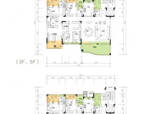 岳阳岳阳楼区南湖天著为您提供2至5层户型鉴赏