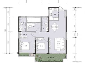 岳阳岳阳楼区中环名座为您提供B户型鉴赏