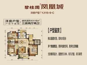 岳阳岳阳楼区碧桂园凤凰城为您提供洋房C户型鉴赏