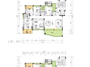 岳阳岳阳楼区南湖天著为您提供标准层185户型鉴赏