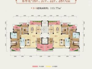 岳阳岳阳楼区富兴御城为您提供B-8户型鉴赏