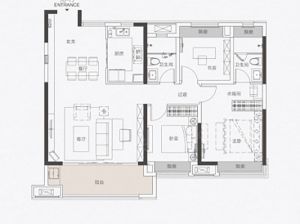 岳阳岳阳楼区融创都会中心为您提供B1户型鉴赏