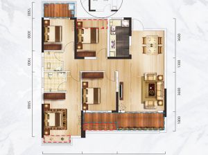 岳阳-湘阴华奕曙光里为您提供A户型鉴赏