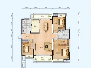 岳阳-湘阴洋沙桃李郡为您提供A户型鉴赏