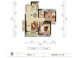 岳阳-湘阴洋沙小镇君澜湾为您提供B户型鉴赏