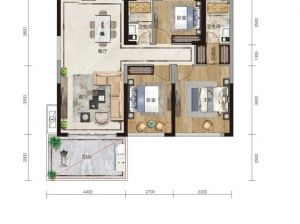 岳阳-湘阴万象学府为您提供A2户型鉴赏