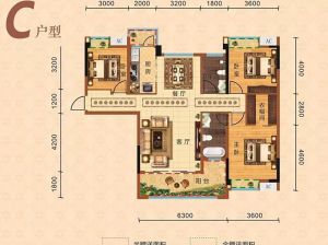 岳阳-平江御城华府为您提供C户型鉴赏