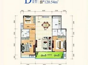 岳阳-平江滨江首府为您提供D1户型鉴赏