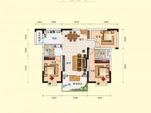 岳阳-平江伍市滨江小镇为您提供B户型鉴赏