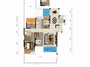 岳阳-汨罗合一府为您提供5栋C户型鉴赏