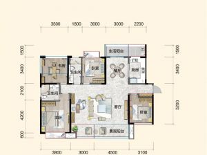 岳阳-汨罗友阿悦玺为您提供A户型鉴赏