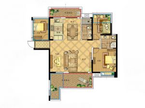 岳阳-临湘万象新城为您提供B户型鉴赏