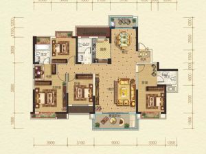岳阳-汨罗西湖首府为您提供A户型鉴赏