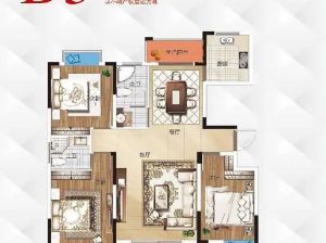 岳阳-临湘长安一品为您提供B3户型鉴赏