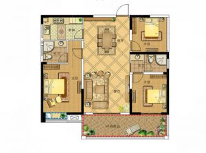 岳阳-临湘万象新城为您提供C户型鉴赏