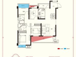 岳阳-汨罗东投太阳城为您提供A户型鉴赏