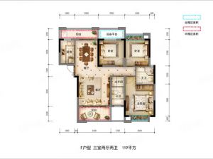 岳阳-汨罗金江学府为您提供F户型鉴赏