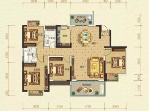 岳阳-汨罗西湖首府为您提供B户型鉴赏