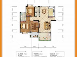 岳阳-华容健康新城为您提供A1户型鉴赏