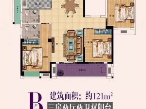 岳阳-华容状元星城金辉湾为您提供B户型鉴赏