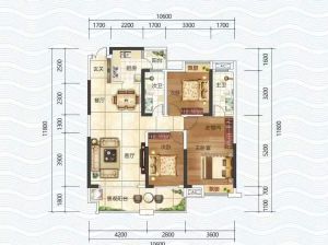 岳阳-华容碧湖公馆为您提供B-2户型鉴赏
