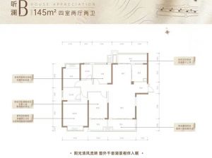 益阳高新区新世界梓山湖为您提供B户型鉴赏