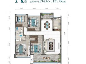 衡阳雁峰区皓嘉苑为您提供A户型鉴赏