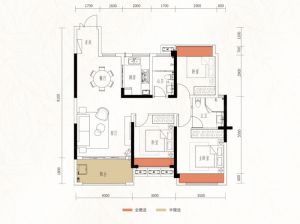 衡阳雁峰区雁城国际公馆为您提供C户型鉴赏