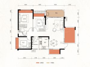 衡阳雁峰区雁城国际公馆为您提供A户型鉴赏